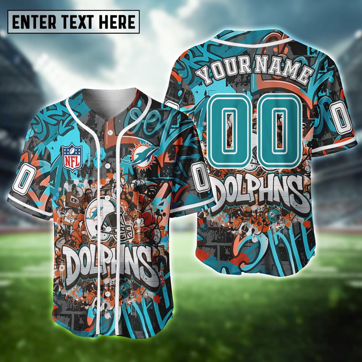 NFL Graffiti Baseball Jersey Limited Edition