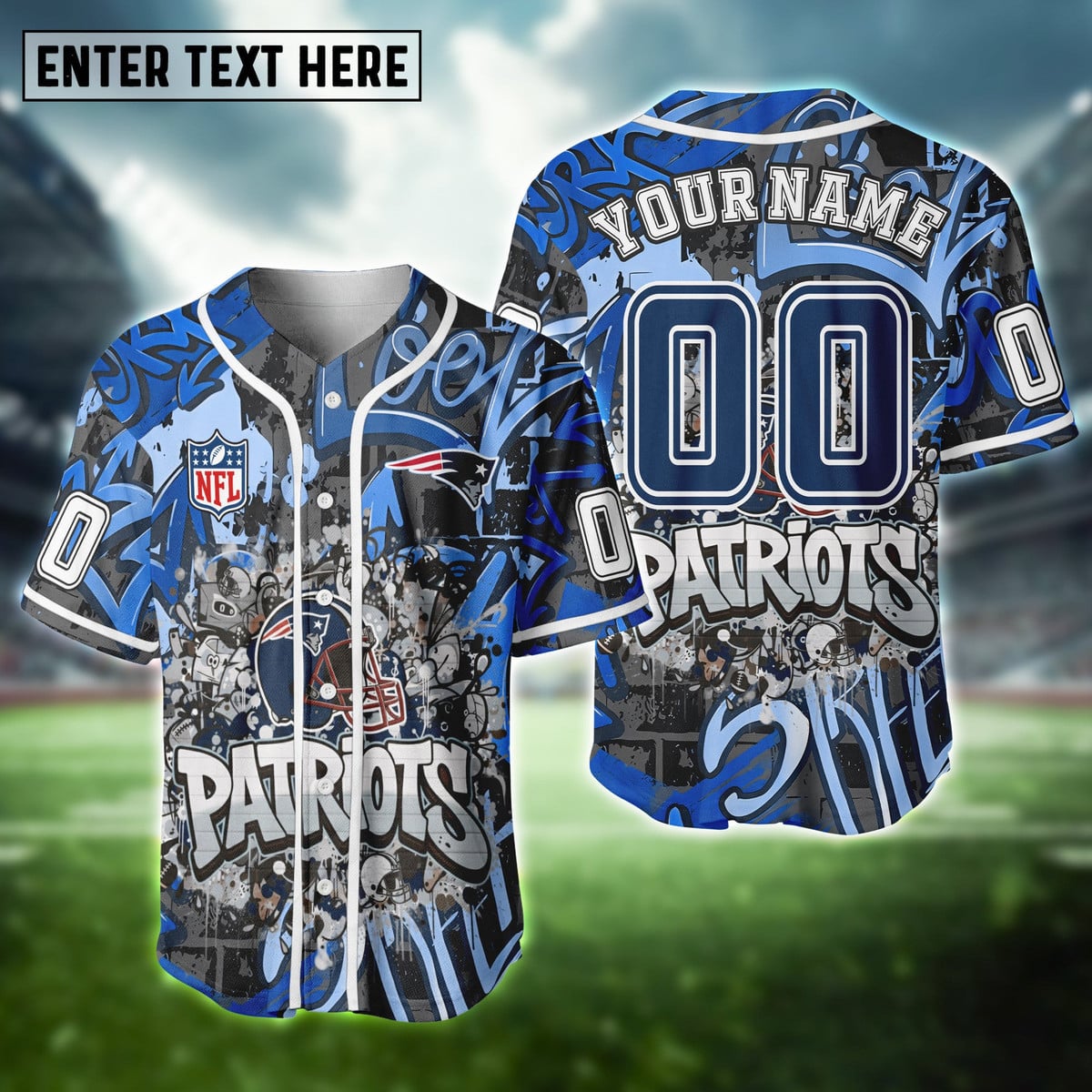 NFL Graffiti Baseball Jersey Limited Edition