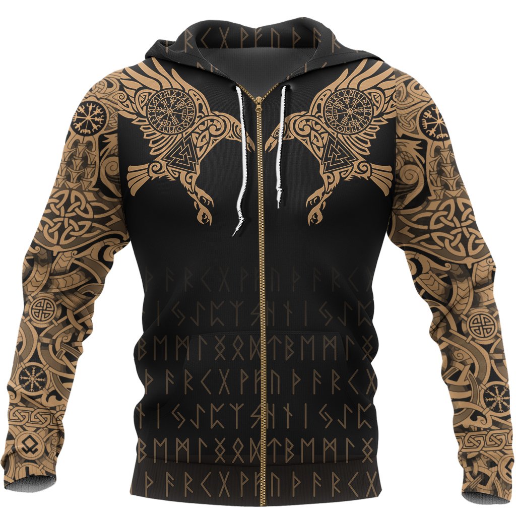 The Raven Of Odin Tattoo Special Gold
