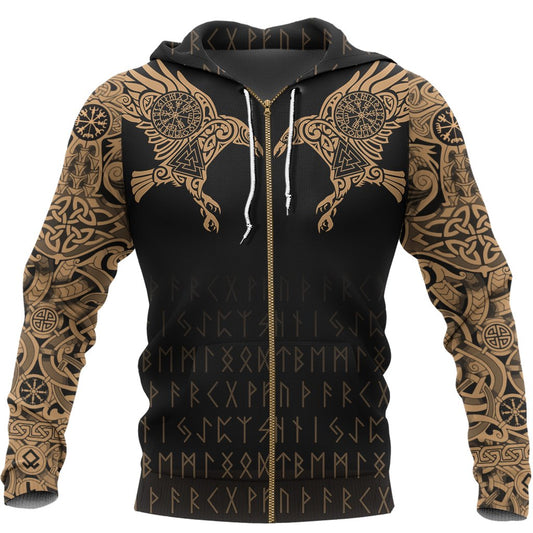 The Raven Of Odin Tattoo Special Gold