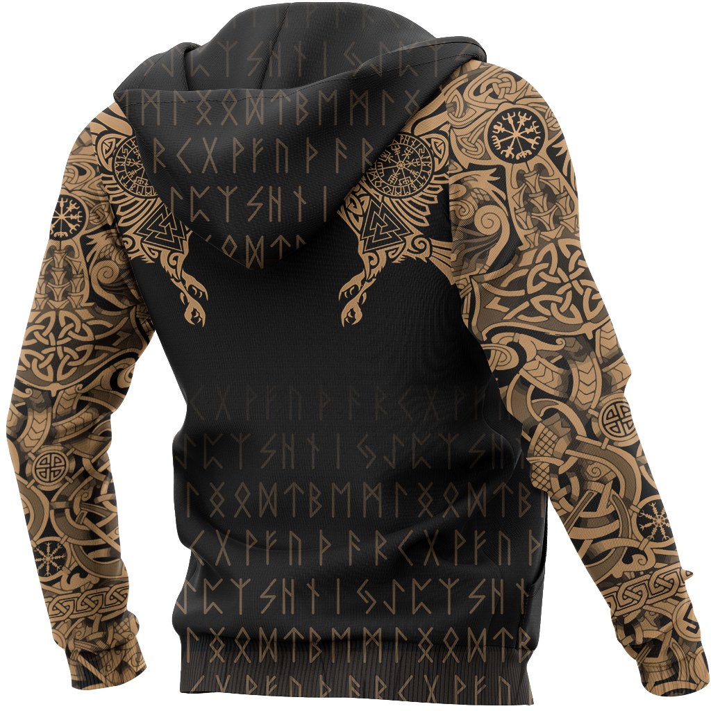 The Raven Of Odin Tattoo Special Gold