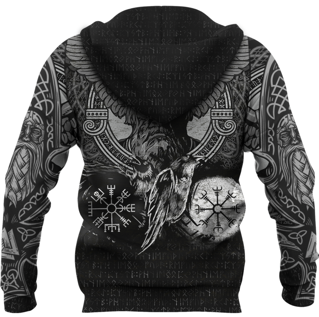 God Odin Huginn and Muninn Tattoo