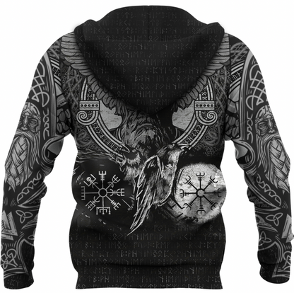 God Odin Huginn and Muninn Tattoo