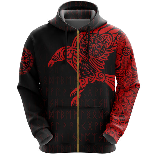Raven Odin Red Tattoo All-Over Print