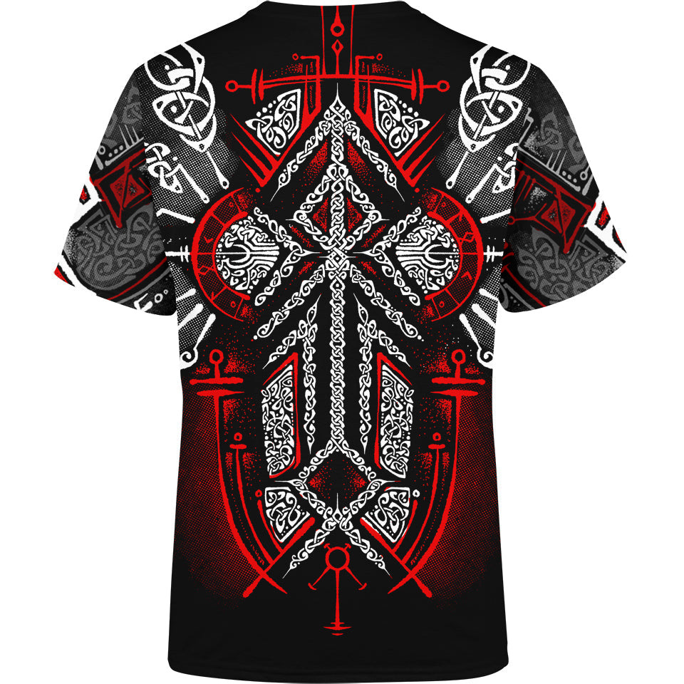 Runes of Loki Shirt - Red Edition All Over Printed T-shirt