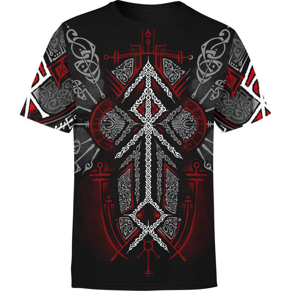 Runes of Loki Shirt - Red Edition All Over Printed T-shirt