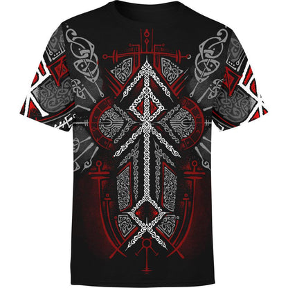 Runes of Loki Shirt - Red Edition All Over Printed T-shirt
