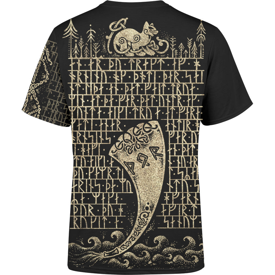 Runes of Thor Shirt - Stone Edition All Over Printed T-shirt