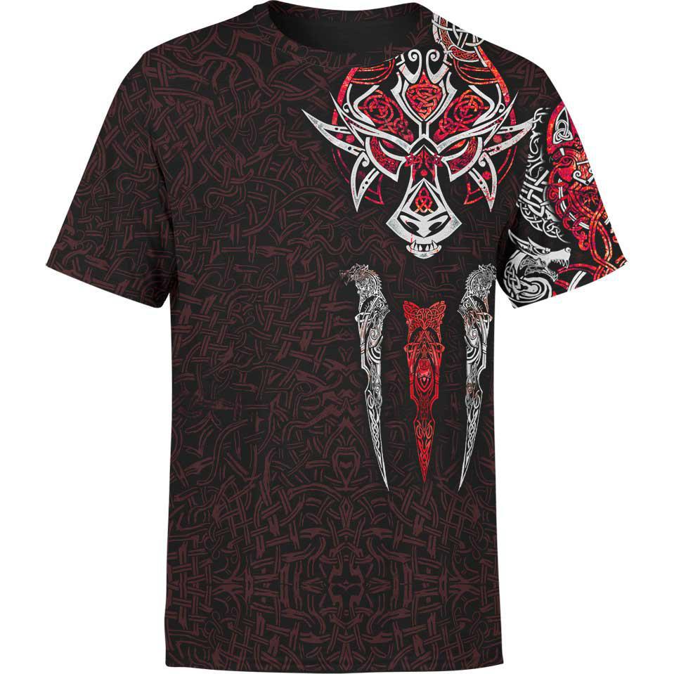 Fenrir Shirt - Crimson Edition All Over Printed T-shirt
