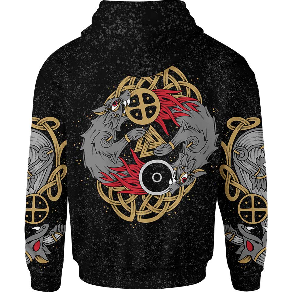 Skoll & Hati Pullover Hoodie